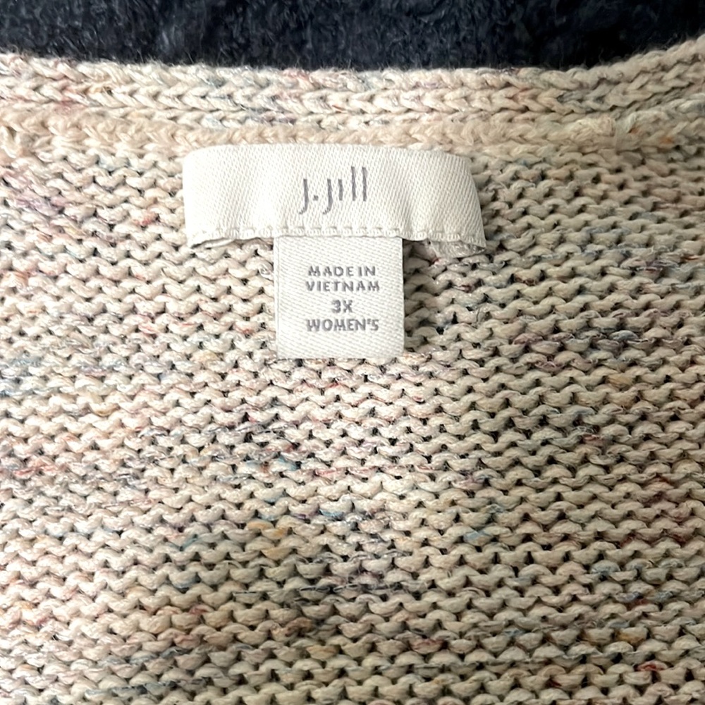 J.Jill space-dye cottony boxy sweater